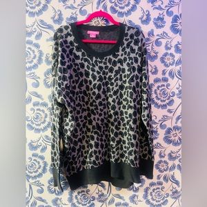 NWOT Soft & Stretchy Leopard Print Sweater XXL RRP$80